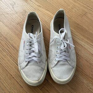 Superga Canvas Platform Sneakers 9 White